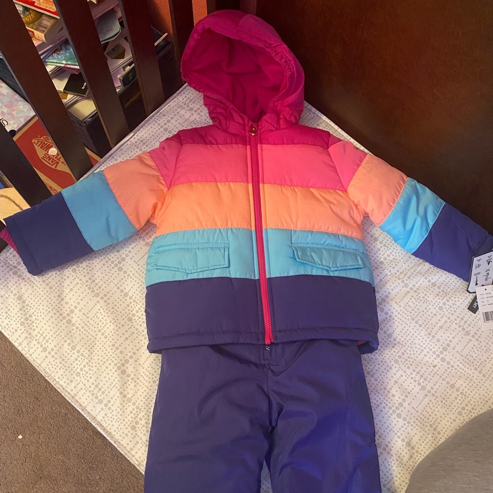 OshKosh 2- piece set Outerwear Snow Bib Jacket Set 3T